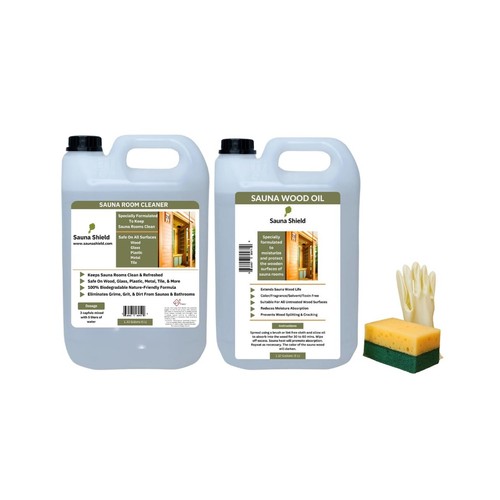 Sauna care set wood - set, |